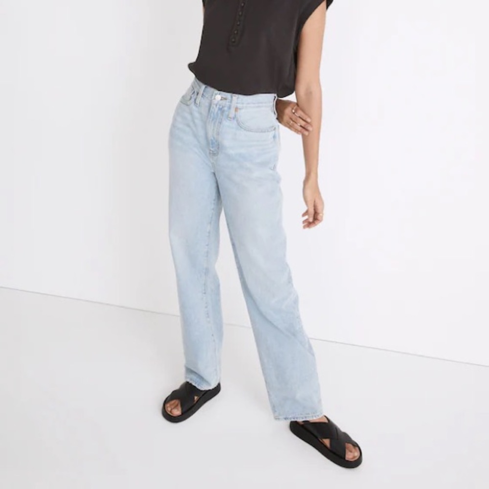 Madewell Baggy Straight Jeans in Berteau Wash - size 27